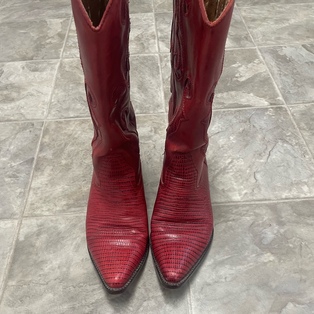 Nine West Crimson Heeled Boots